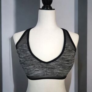 LA SENZA Women's Black and Gray Strappy Bralette M